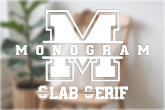 Stylish Monogram Slab Serif Font for Modern Branding