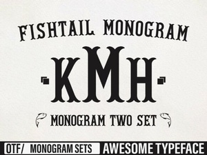 Fishtail Monogram Font: Stylish Design Inspiration