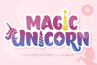 Magic Unicorn Font for Whimsical Creative Designs