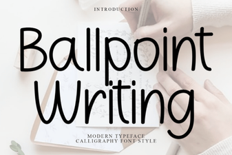 Ballpoint Writing Font: Creative Design Inspiration