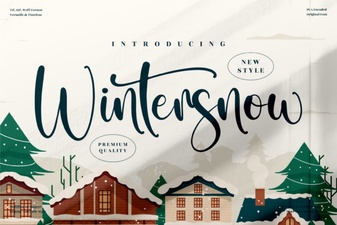 Wintersnow Font Free Download – Elegant Script Font for Creative Designs
