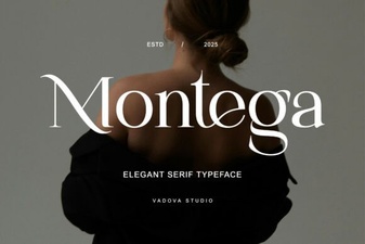 Montega Font: Bold Display Type for Creative Design