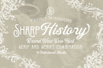 Sharp History Font: Bold Vintage Style for Creative Projects