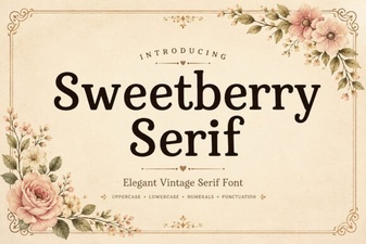 Sweetberry Serif Font: Elegant Typographic Charm